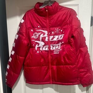 Disney Pizza Planet Puffer Jacket sz small